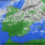 imagens de sat&eacute;lite de Portugal