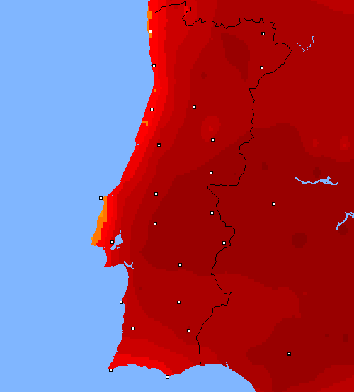 temp. máx. Portugal