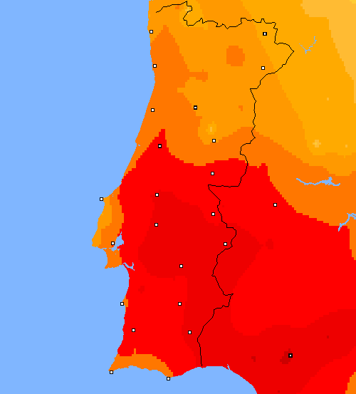 temp. máx. Portugal