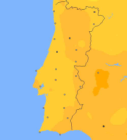 temp. m&iacute;n. Portugal