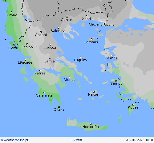 duração da luz do sol mapas de previsão