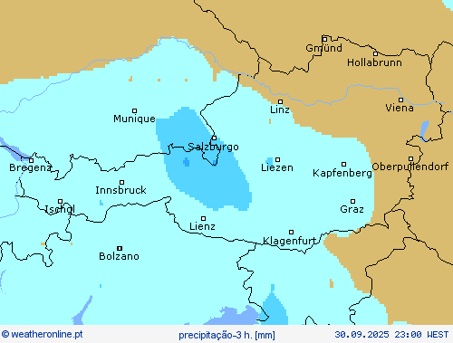precipitação-3 h. mapas de previsão